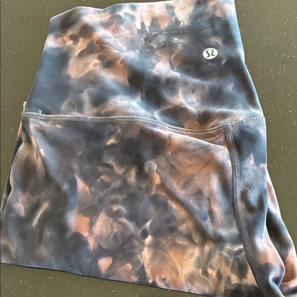 lululemon athletica Tie-Dye High-Rise Leggings in Black and Brown